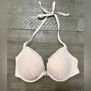 H&M Halter Push-Up Bikini Top Size 34D